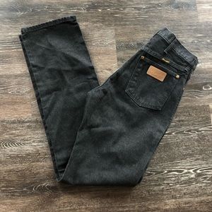Vintage wranglers dark wash black jeans